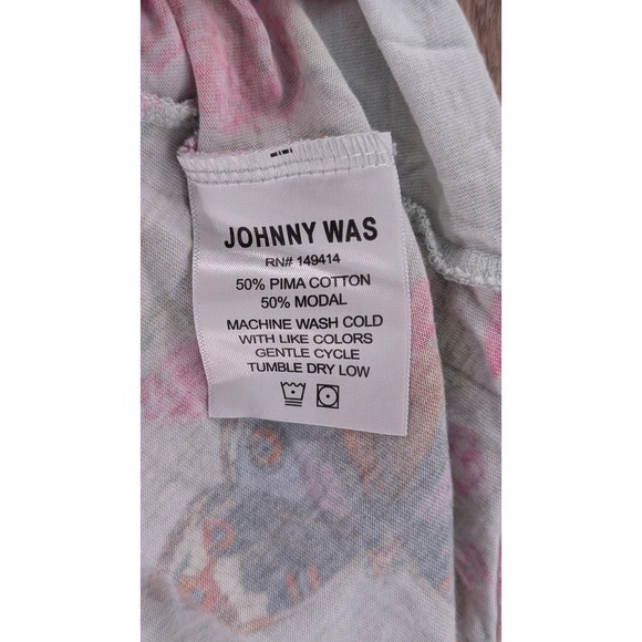 Johnny Was XL Butterfly Floral Pajama Lounge Set | Pima Cotton Modal - Picture 8 of 8